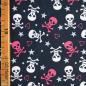Preview: Baumwollstoff Motivdruck Pink Skulls Totenköpfe Skulls